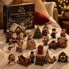 Acrylic Collectible Figurines 24 Days Advent Calendar 2026, Mini Highland Cow/Horse/Dog Figures Christmas Countdown Dolls Set Calendar, 2D Hanging