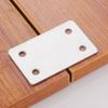 10 шт. Угловой кронштейн из нержавеющей стали Прямые мебельные крепежи Соединители для деревянных досок