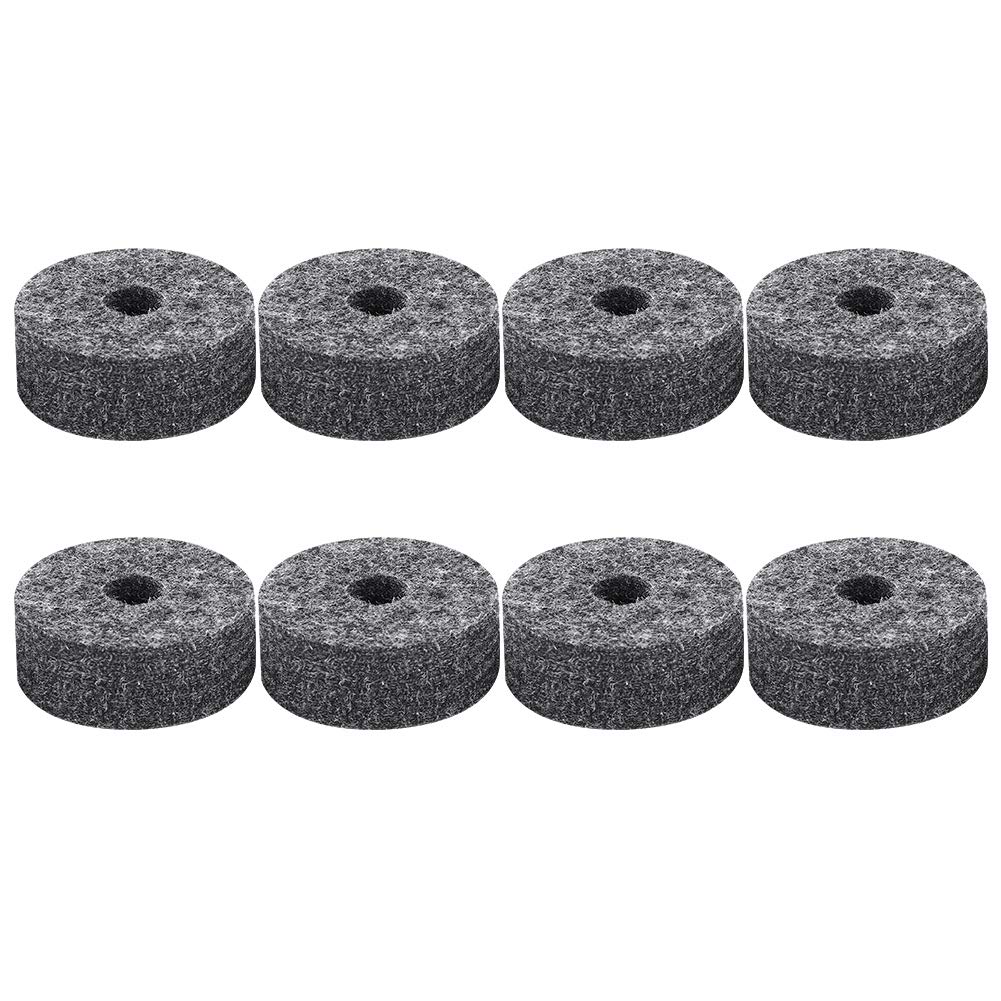 Vbestlife Cymbal Felt Washers, Black, 8 Pieces, 40 x 10 x 15 mm