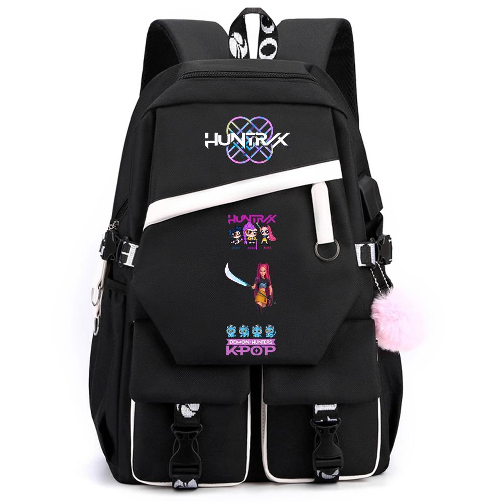 Anime Demon Hunters Printed Large Capacity Backpack for Teenger Student Girl Boy Schoolbag Bookbag Women Waterproof Travel Bag Gift