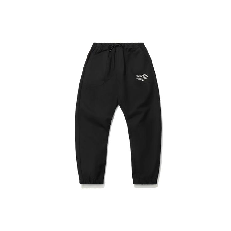 Мужские вязаные спортивные штаны Li Ning Badfive Черные AKXR077-3