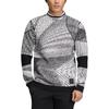 adidas Pk Gradation Stripe Back Половина молнии Slim Fit вязаный свитер Мужские топы Серый HM7625