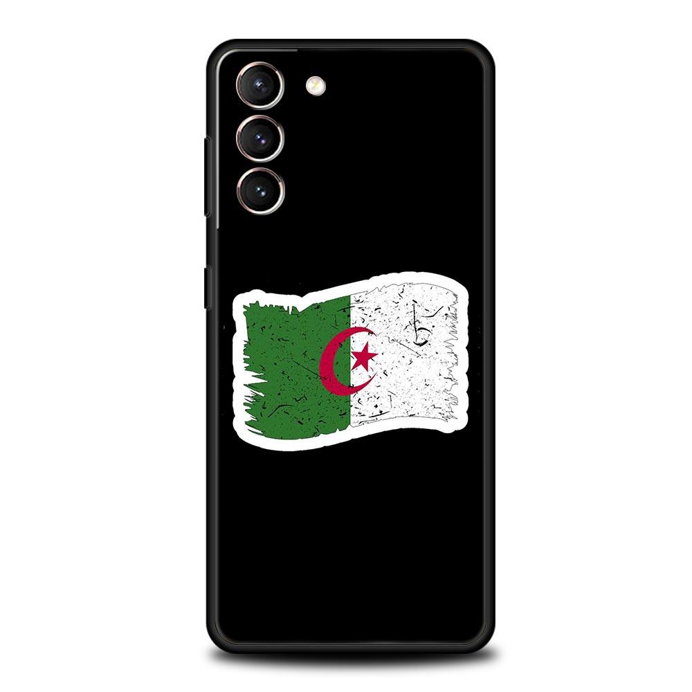 Чехол для телефона с флагом Алжира для Samsung Galaxy S24 S23 Ultra S22 S21 S20 FE 5G S10 S10E S9 Plus S8, мягкий силиконовый черный чехол-бампер