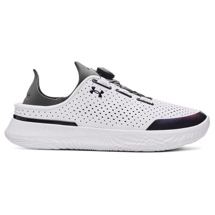 Under Armour Stylish Comfortable Shock Absorbing Breathable Low Top Casual Shoes Unisex Sneaker White Black 3027049-121