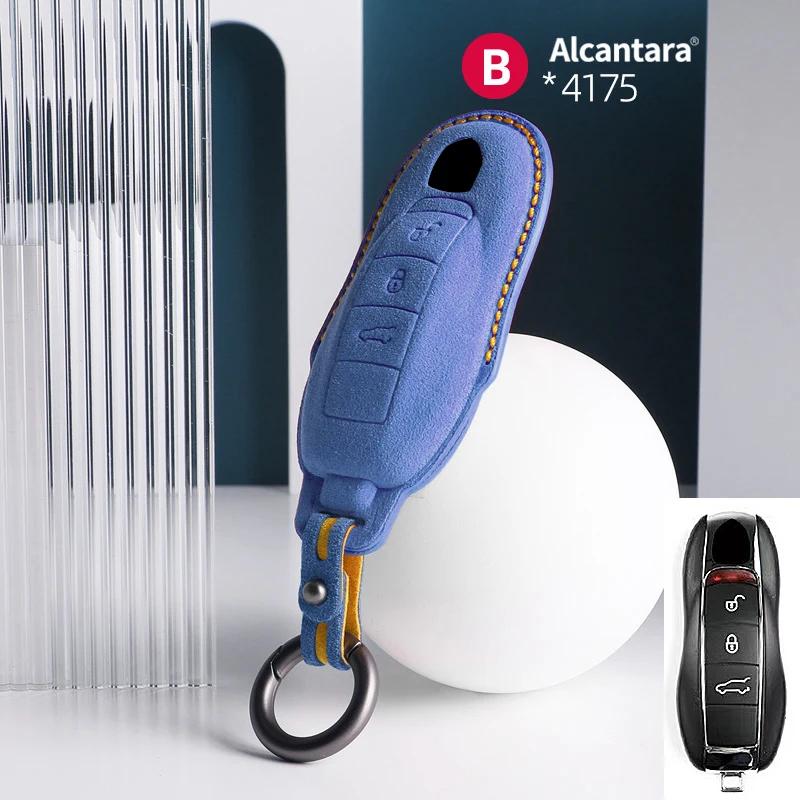 AABKR1 Car Key Bag Case Cover For Porsche Panamera Spyder Carrera Macan Cayman Cayenne 911 970 981 991 Car Key Cover Accessories
