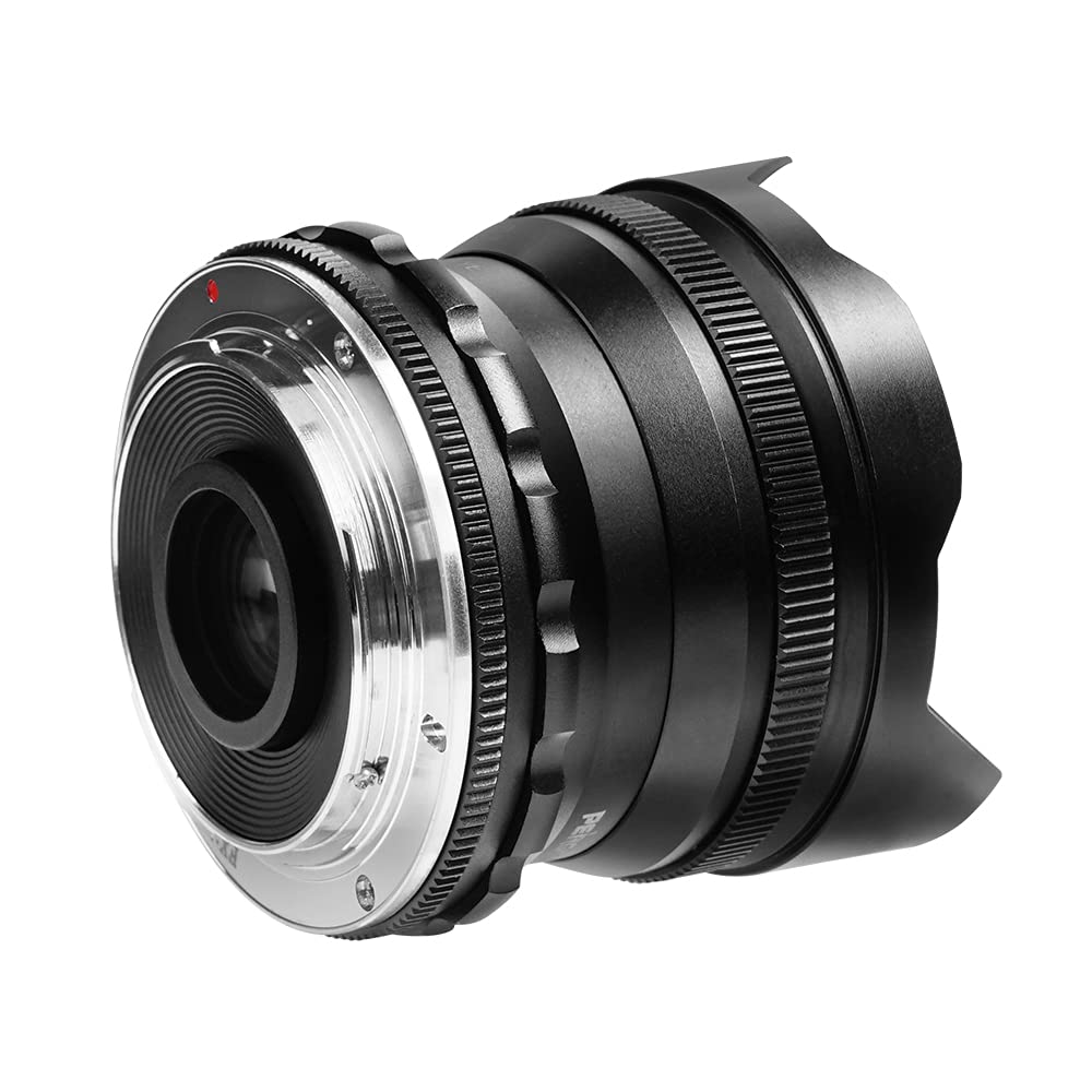 PERGEAR Камера Сверхширокоугольный Рыбий глаз Ручная Фиксированная Фокусировка Совместим с Беззеркальными Камерами Серий Panasonic Olympus 7.5мм Объектив F2.8, Объектив, Объектив,