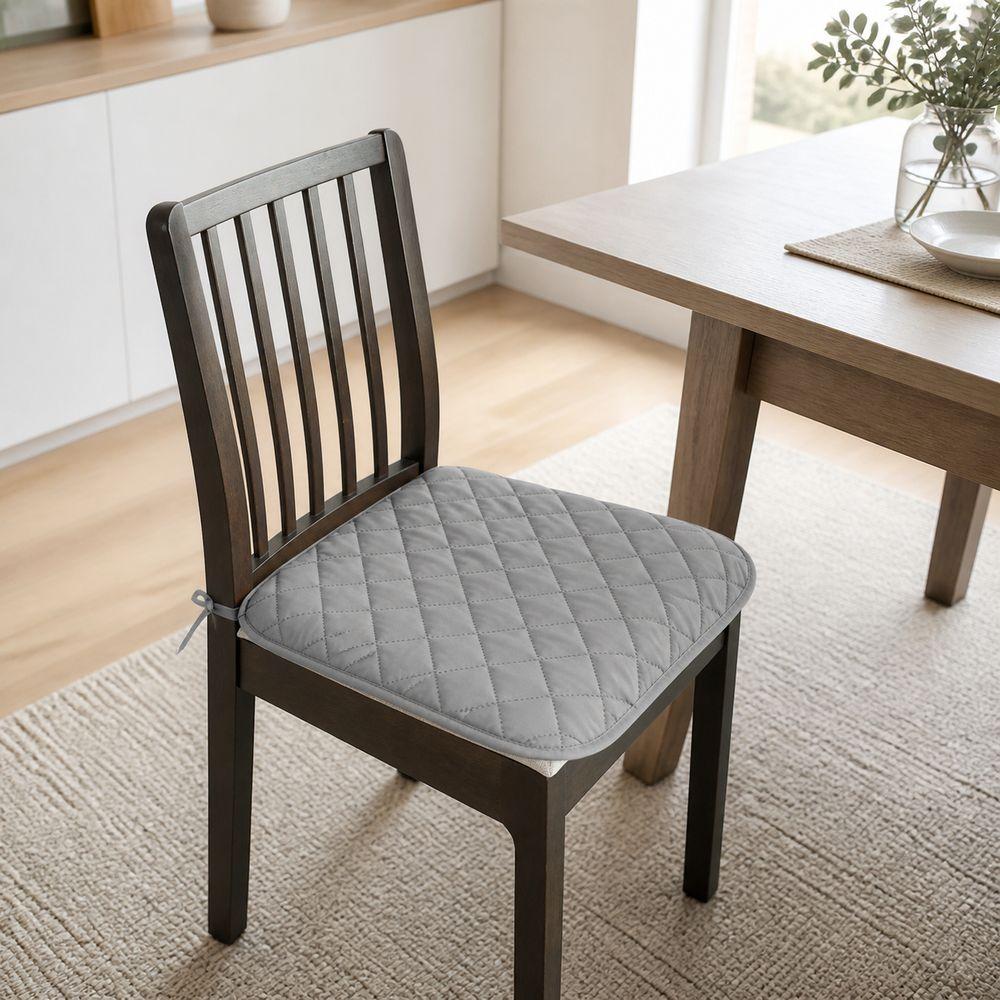 Thickened Dining Chair Cushion 45x45cm Quilted Seat Pad New Chair Seat Cushion Dining Room Seating