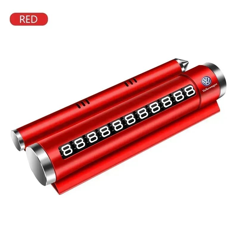 Aluminium Alloy Car Temporary Parking Number Plate For Volkswagen VW Jetta Polo T4 T5 T6 Sharan Touareg Gol T-Cross Touran zh5