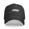 Minimal Snow Leopard with Mountains Baseball Cap Ball Cap New Hat Hats Woman Men's