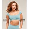 Gymshark Мягкий лифчик-бюстгальтер Sculpt Cap Sleeve Bralette Rest Blue B3b3a Udbb