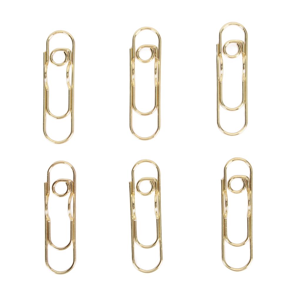 40 шт. зажимов для ручек из углеродистой стали, золотые зажимы для ручек, маленькие портативные зажимы для канцелярских принадлежностей 