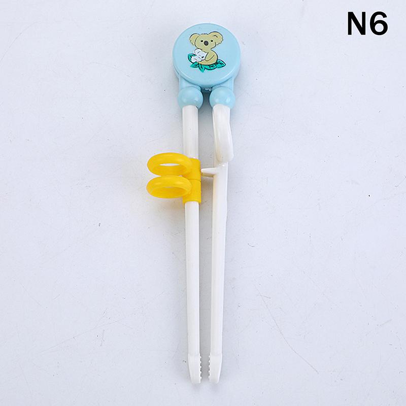 Домашняя вечеринка Милые мультяшные палочки для еды с головами животных Пластиковые Экологически чистые Детские Тренировочные для еды Малыш Учится Пользоваться Палочками