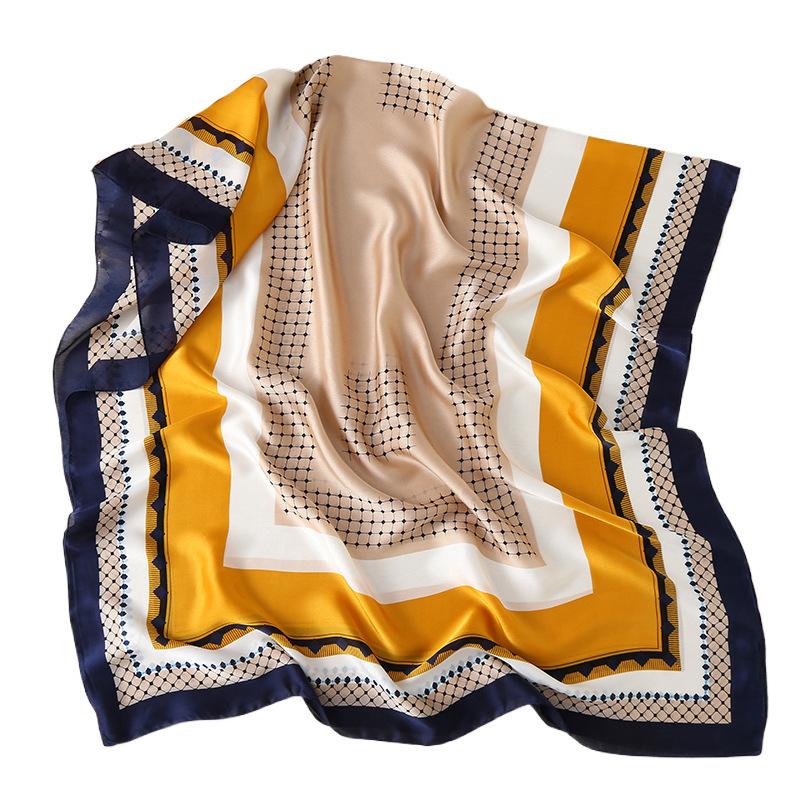 New Four Seasons Available New Silk Large Size Thin Outer Wear Neck Protection Scarf Sunscreen Warm Beach Towel For Women