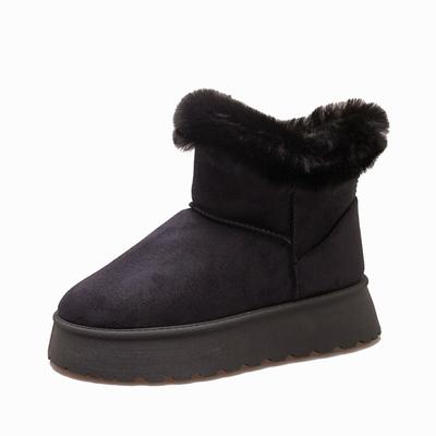 Новые женские балетки Botas Mujer Замшевые Теплые Женские Домашние Хлопковые Туфли Модные Уличные Вечерние Женские Толстые Зимние Сапоги