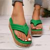 Модные женские шлепанцы на платформе, летние туфли с перемычкой для пальца, балетки, женские повседневные сандалии 2025, дизайнерский бренд, пляжные, уютные, для ходьбы, шлепанцы, женские