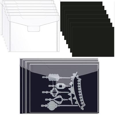 20 шт. карманов для хранения штампов и 20 шт. магнитных листов для хранения штампов в ремесленной штампе 190*140 мм