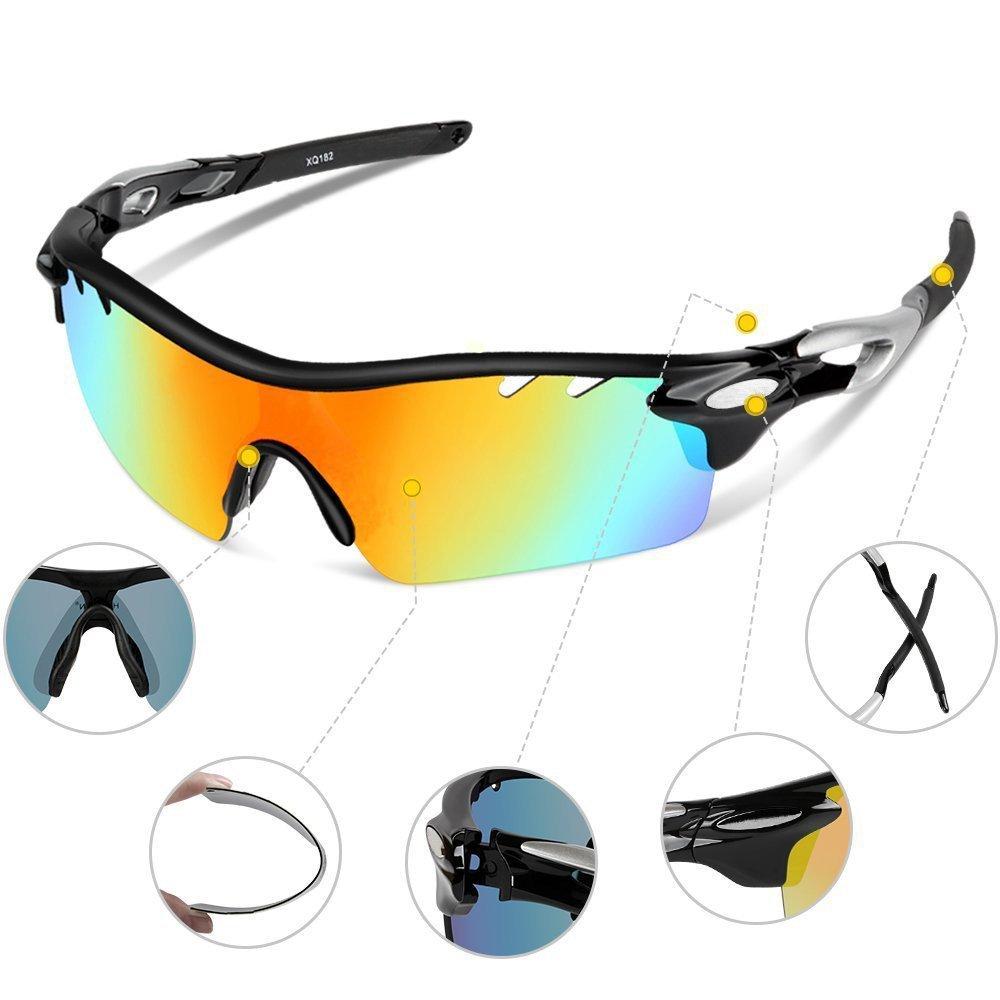 Спортивные поляризованные солнцезащитные очки UV400 UV Ultra 5 со сменными полными поляризованными линзами [VILISUN] Солнцезащитные очки, линзы, защита, легкие, линзы, набор,