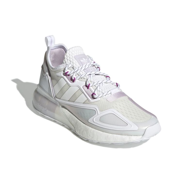 adidas Женские кроссовки ZX 2K Boost White Purple Tint - Белый GX2710