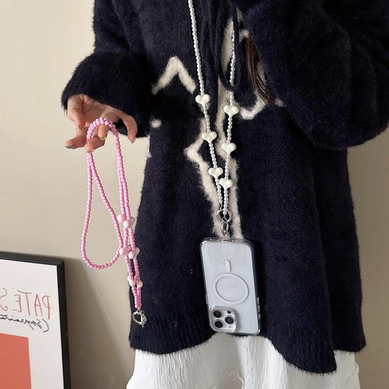Длинная цепочка для телефона через плечо, подвеска для iPhone, Samsung, Huawei, Xiaomi, ремешок для смартфона, веревка, сумка, украшение, брелоки