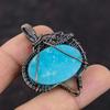 Smithsonite Copper Pendant Wire Wrapped Pendant Genuine Gemstone Pendant Handmade Pendant Copper Jewelry Wire Wrapped Jewelry Gift For Women