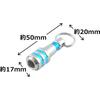 SK11 Bit Holder Compatible with 6.35mm Axis Blue SBH-B