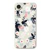 For iPhone 16e Case Flowers and Leaves Pattern Printing Straight Edge TPU Phone Back Cover