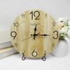 12inch Solid Wood Creative Wall Clocks Living Room Silent Nordic Simple Quartz Clock Fashion Simple Clock Large Wall Watch