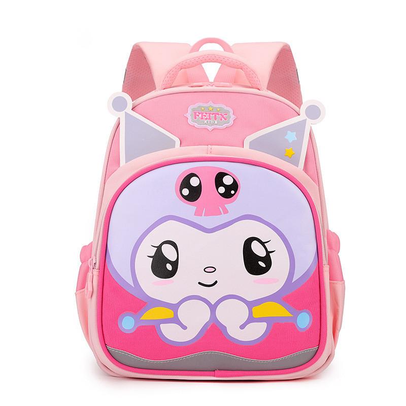Adorable Cartoon Nylon Backpack For Kids Fun Lightweight Stylish School Bag