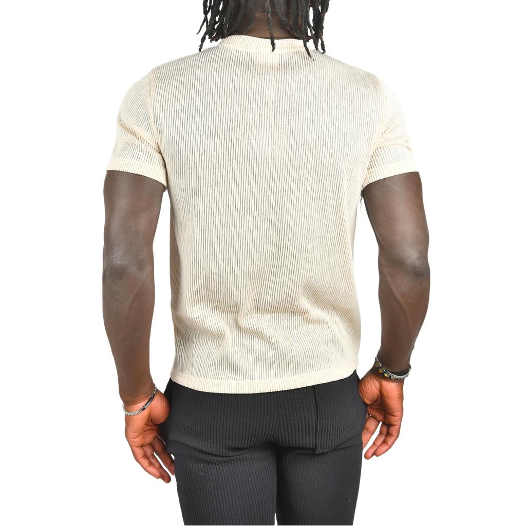 Облегающая трикотажная футболка DeepSEA из лайкры с круглым вырезом 2403230