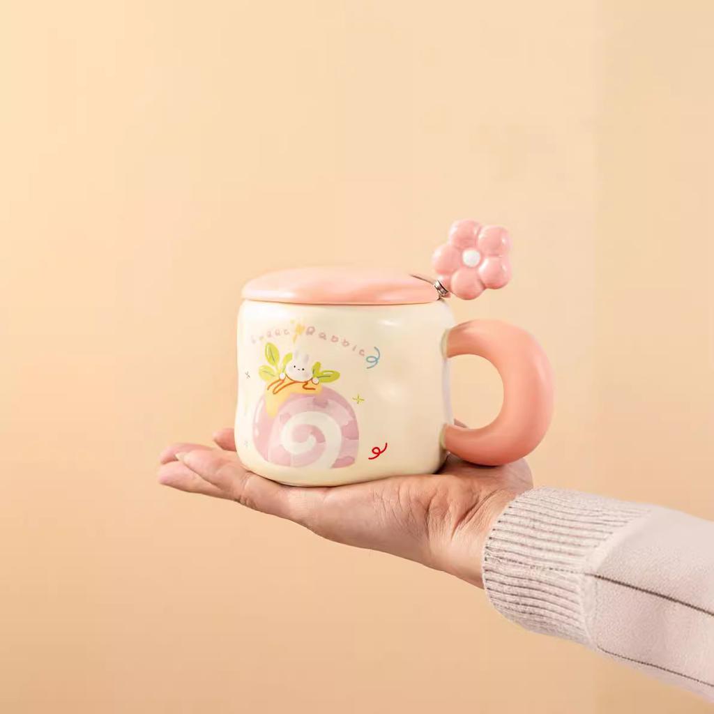 Нишевая керамическая кружка, большая ручная кружка, симпатичная стильная кружка, высококачественная ложка, чашка для воды, кофе, молока, чая