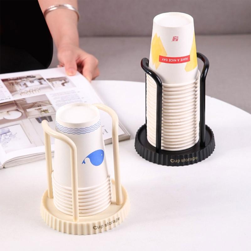 Disposables Paper Cup Holder Countertops Cup Storage Organiser for Home Offices