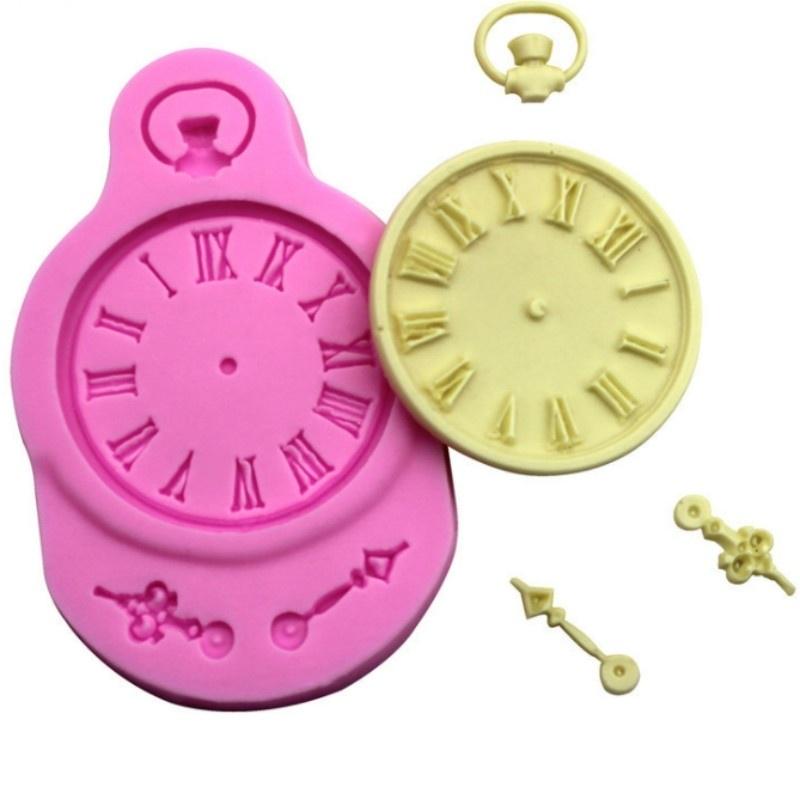 Food Grade Silicone Clock Silicone Cake Mold Silicone Chocolate Mold Fondant Cookie Silicone Molds