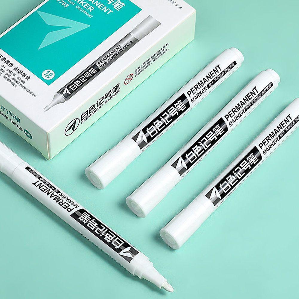 Ручка для рисования масляной краской Ручка для рисования граффити Белая маркерная ручка Ручка для рисования протекторов автомобильных шин Ручка для рисования шин