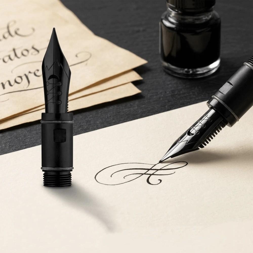 Black Plated Calligraphy Pen Nib Soft Elastic Flexible Nib Soft Elastic Nib Floral Lettering