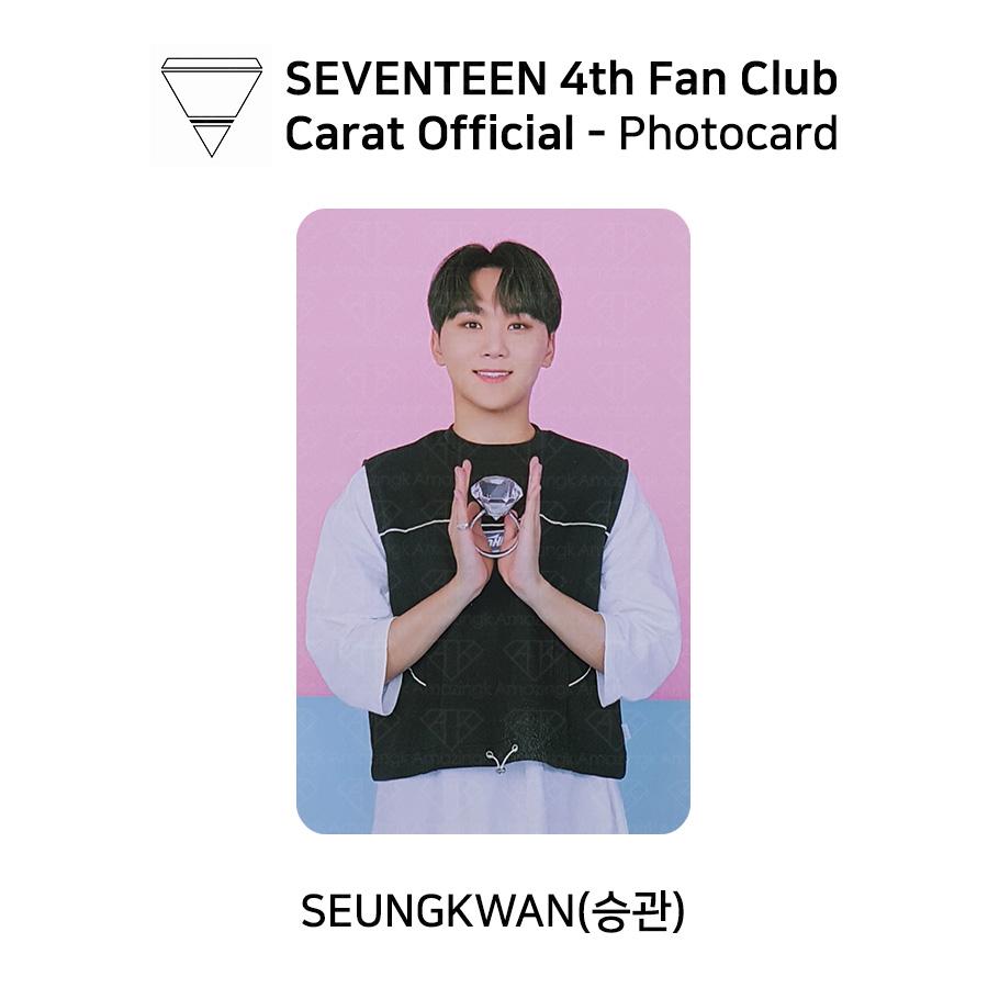 Seventeen Fan Club Carat 4th Term Goods Official Photocard KPOP