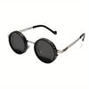 ND2-400 9 Level Manual Adjustable Dimming Polarized Sunglasses Men Women Fishing Punk Round Glasses Driving Eyeglasses ND Filter