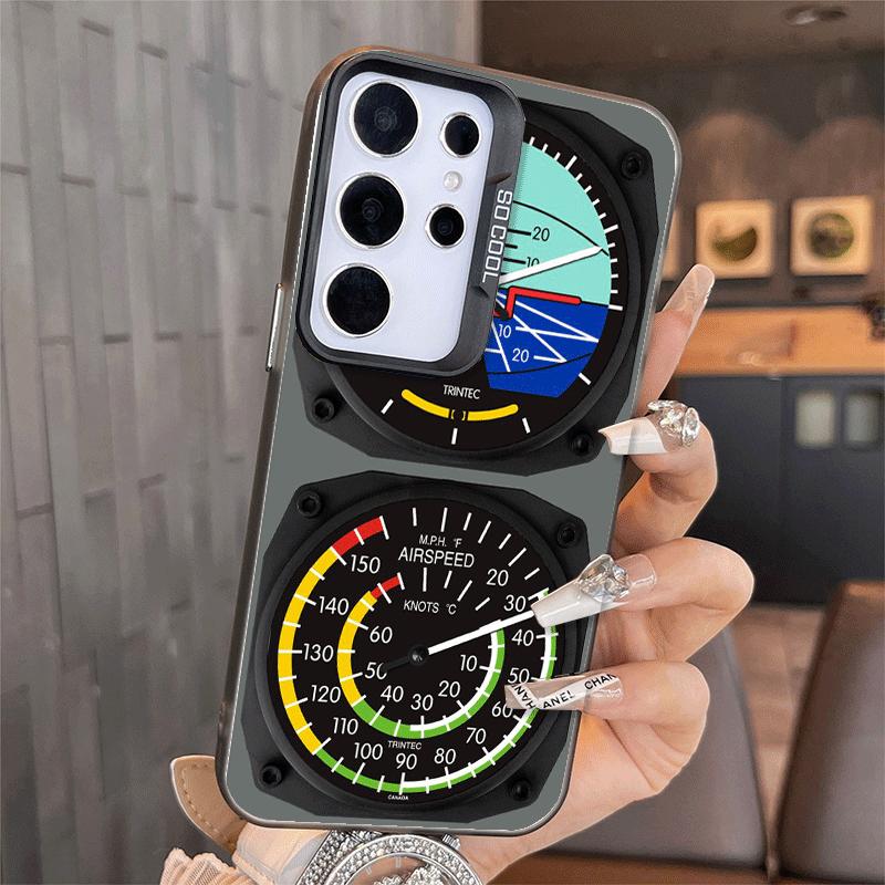 Aircraft Instrument Cockpit Radar Soft Phone Case for Samsung A17 A16 A15 A14 A13 A57 A56 A55 A54 A53 A37 A36 A35 A34 A33 A26 A2