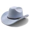 Autumn And Winter Men'S And Women'S Wide-Brimmed Suede Knight Hats Wool Hump Western Cowboy Hats