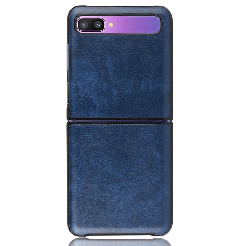 Suitable for Samsung Galaxy Z Flip phone case with lychee leather texture protective cover, Samsung Zflip phone case