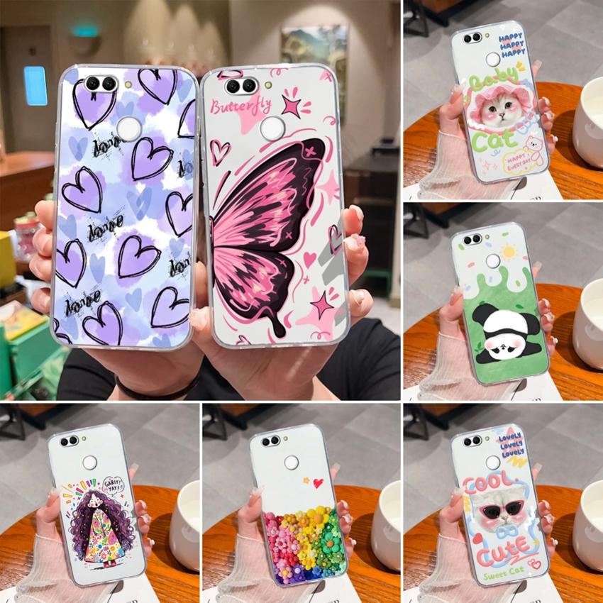 Для Huawei Nova 2 2S 3 3e 4 4e 5 5i 7i 6 7 SE Роскошный прозрачный чехол для телефона с красивым узором крыльев бабочки, мягкий силиконовый противоударный чехол для Huawei