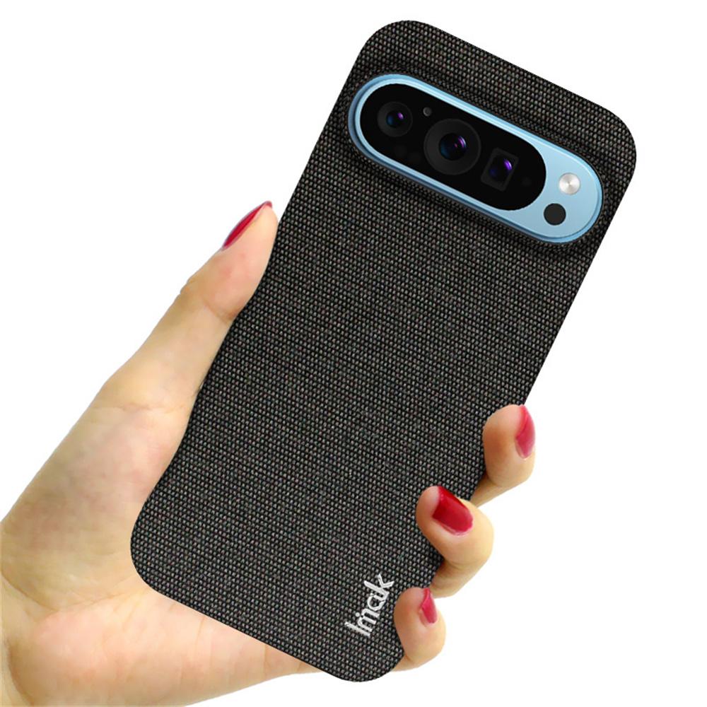 IMAK Серия Ruiyi для Google Pixel 9 Pro XL Чехол Тканевая текстура Кожа+ПК Задняя крышка для телефона