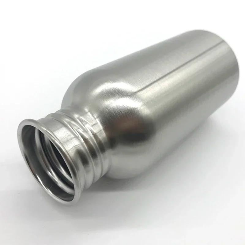 Бутылка для воды из нержавеющей стали с ручкой 1000 мл/750 мл/500 мл/350 мл Спортивные металлические фляги Путешествия Велоспорт Пеший туризм Кемпинг велосипедная фляга