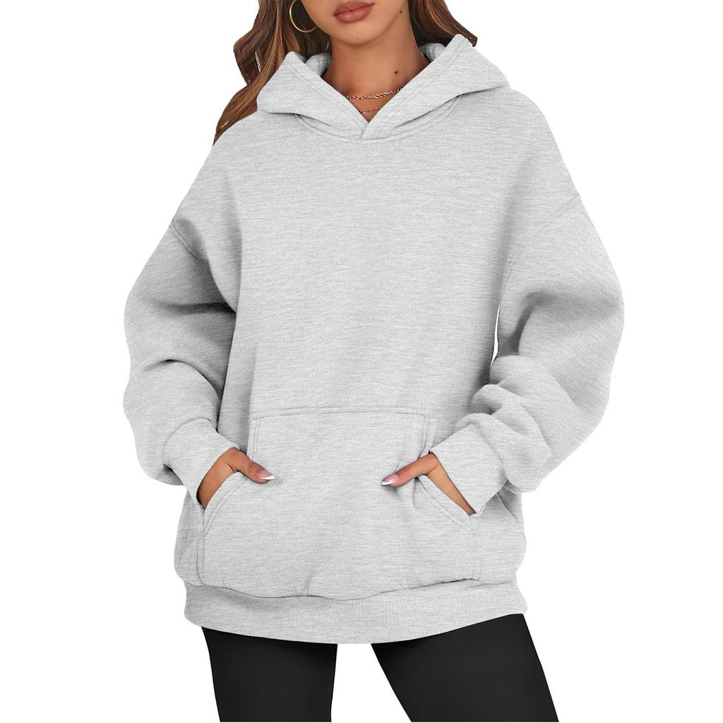 Womens Oversized Sweatshirts Fleece Hoodies Long Sleeve Shirts Pullover Fall Clothes With Pocket