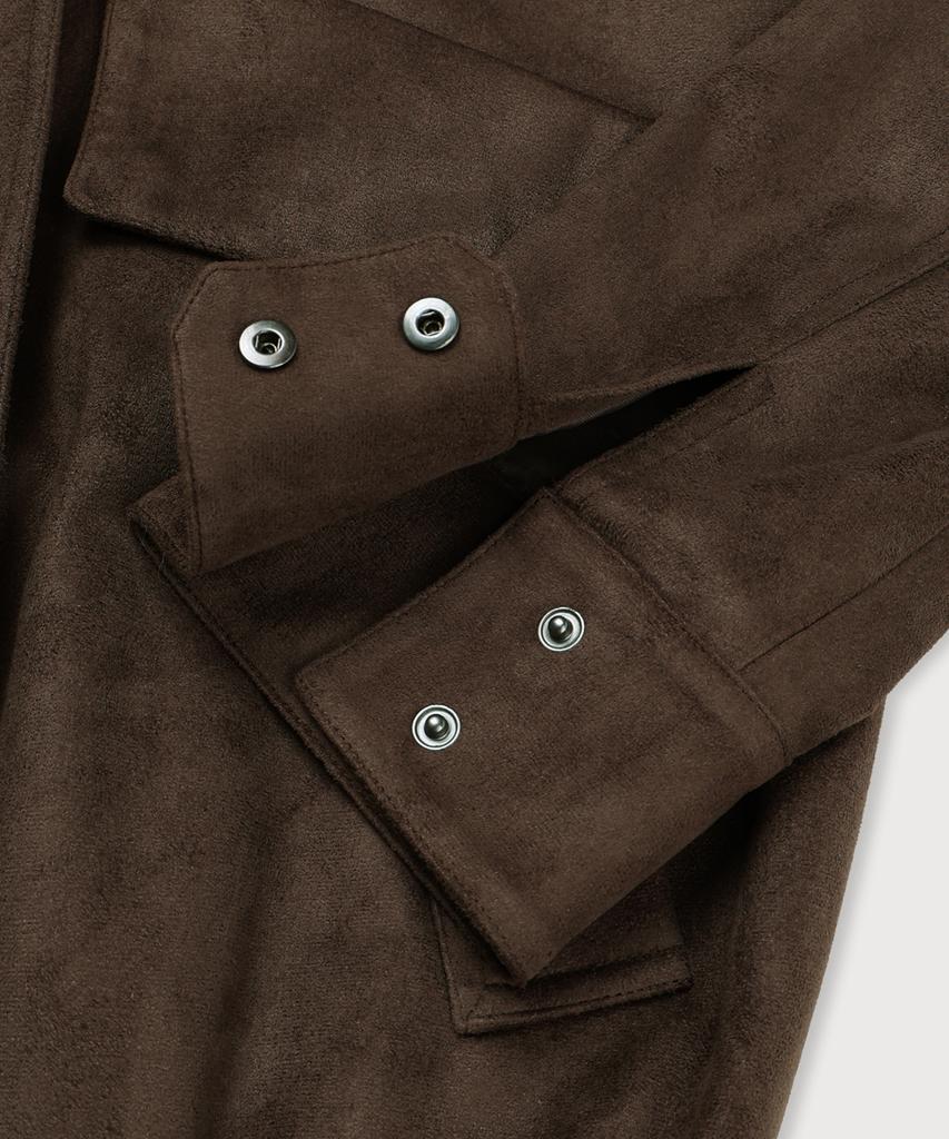Musee Finale Suede Bomber Jacket_Brown