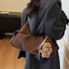 Frosted Suede Shoulder Bag Women's Large-capacity Bag Underarm Bag 2025 Autumn and Winter New Casual Tote Bag Women's