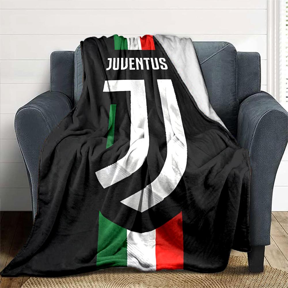 1pc Juventus Blanket, Gift, for Men and Women, Soft Blanket, Good for Sofa Bed Couch Travel, Lightweight Flannel Blanket
