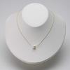 Pearl Necklace Akoya Pearl Pearl Pendant K18YG [Moon Label] 8.0mm (Natural White) Women's [Giftwrapped]