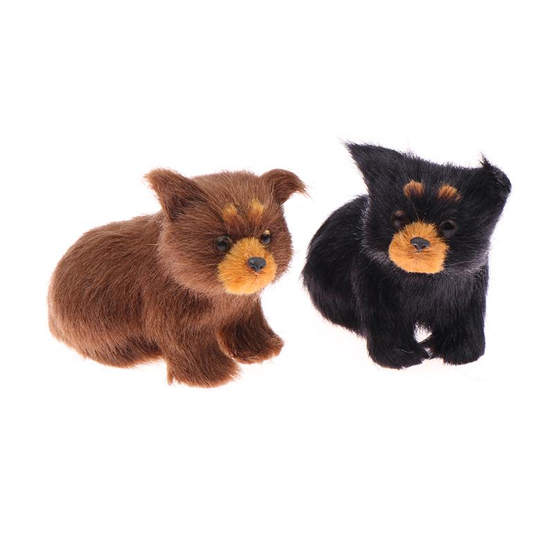 Милая имитация бурого медведя, фигурки животных, модель, миниатюрные украшения животных, рождественский подарок, декор для рождественской елки