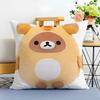 RRilakkuma Cushion Cover Washable Linen Pillowcase Soft  for Sofa Bed Cozy Home Room Decor