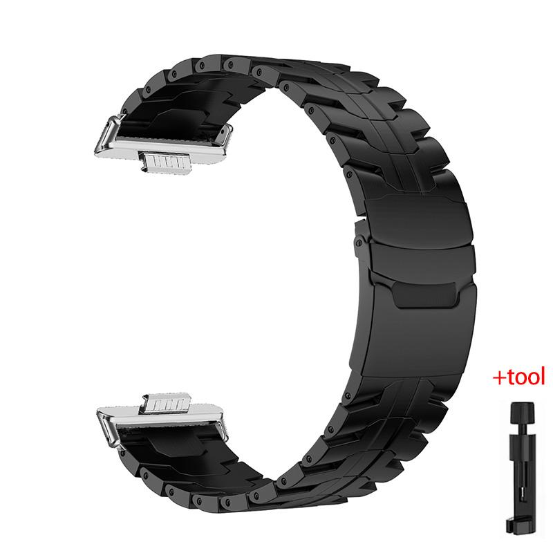 Роскошный ремешок из нержавеющей стали для Huawei Watch Fit 3/4/4 pro Титановый ремешок-браслет для Huawei Fit3/Fit2/Fit1 Металлический браслет